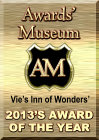 AOTY - Award of the Year 2013 by the Awards' Musem (link opens in new window)