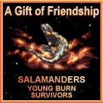 Friendship award received from Salamanders Young Burn Survivors (opens in new window)